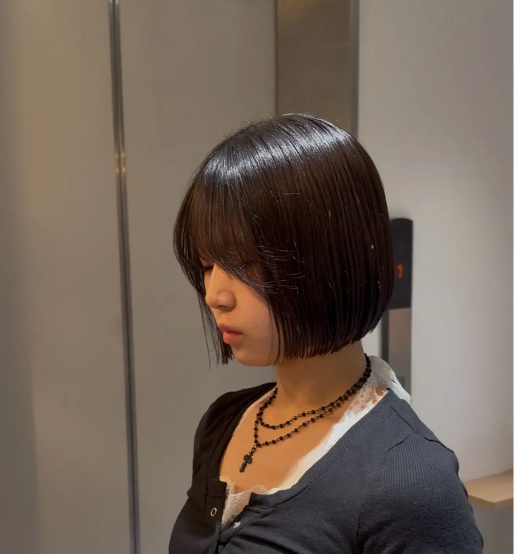 ショート ボブ カット トリートメント ✨ボブ指名No. 1✨中山蓮のヘアスタイル