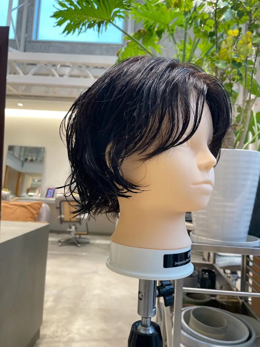 ショート パーマ ボブ パーマ 宮本 茉衣子のヘアスタイル