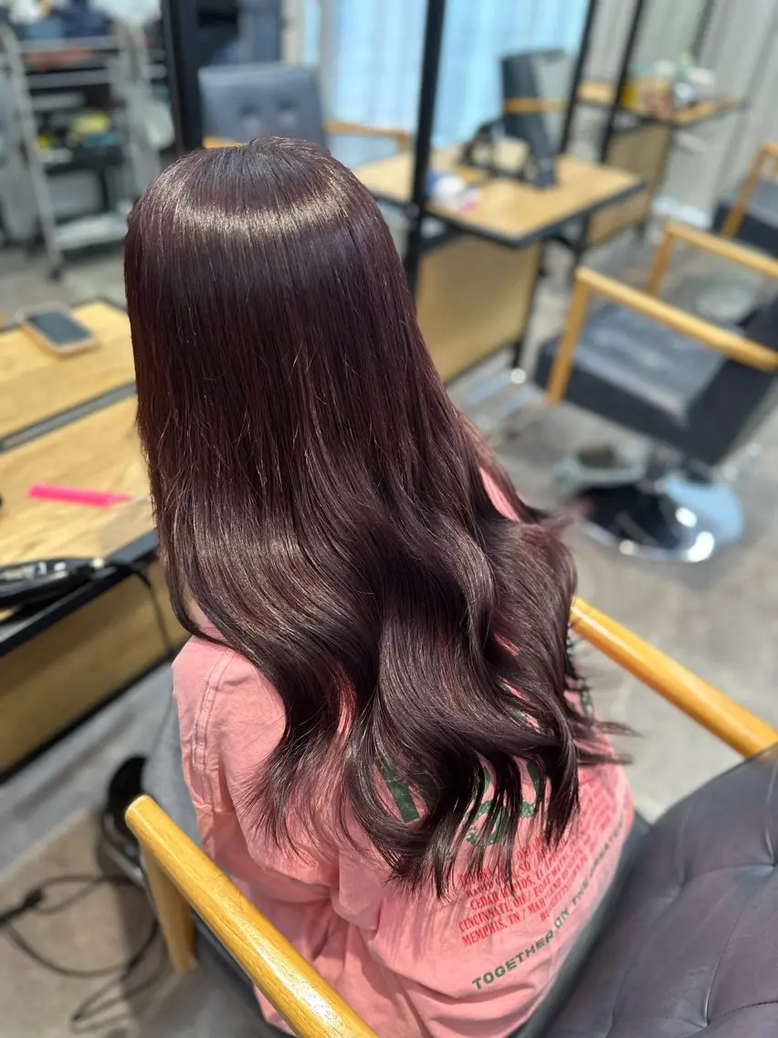 ロング カラー カット ヘアカラー ︎︎カイ ミズキ 🎀のヘアスタイル