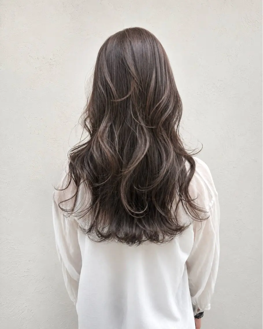 ロング カラー ヘアアレンジ カット ヘアカラー トリートメント ヘアセット ブリーチなし透け感/ マンツーマン/Ryoのヘアスタイル