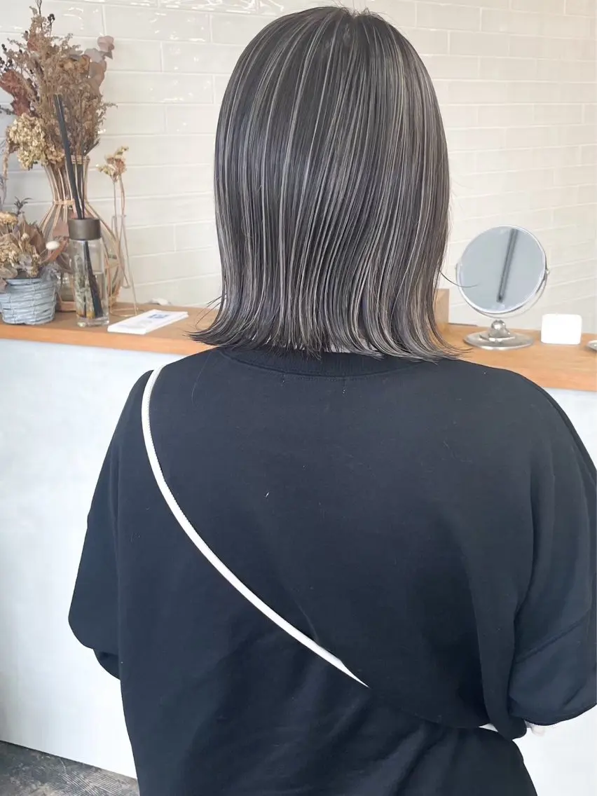 カラー ハイライトカラー 西浦 たくみのヘアスタイル