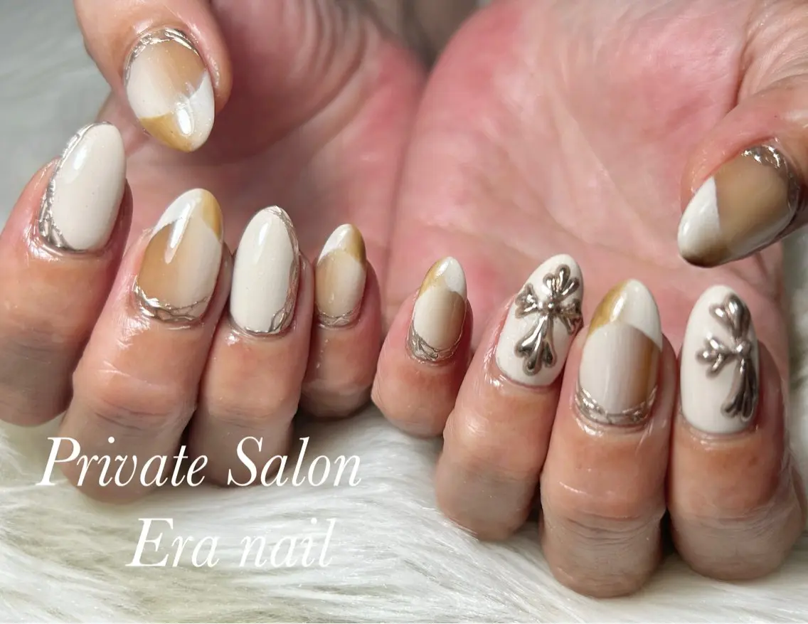 ネイル フレンチネイル オンブレフレンチ ハンドネイル Era nailのネイルデザイン