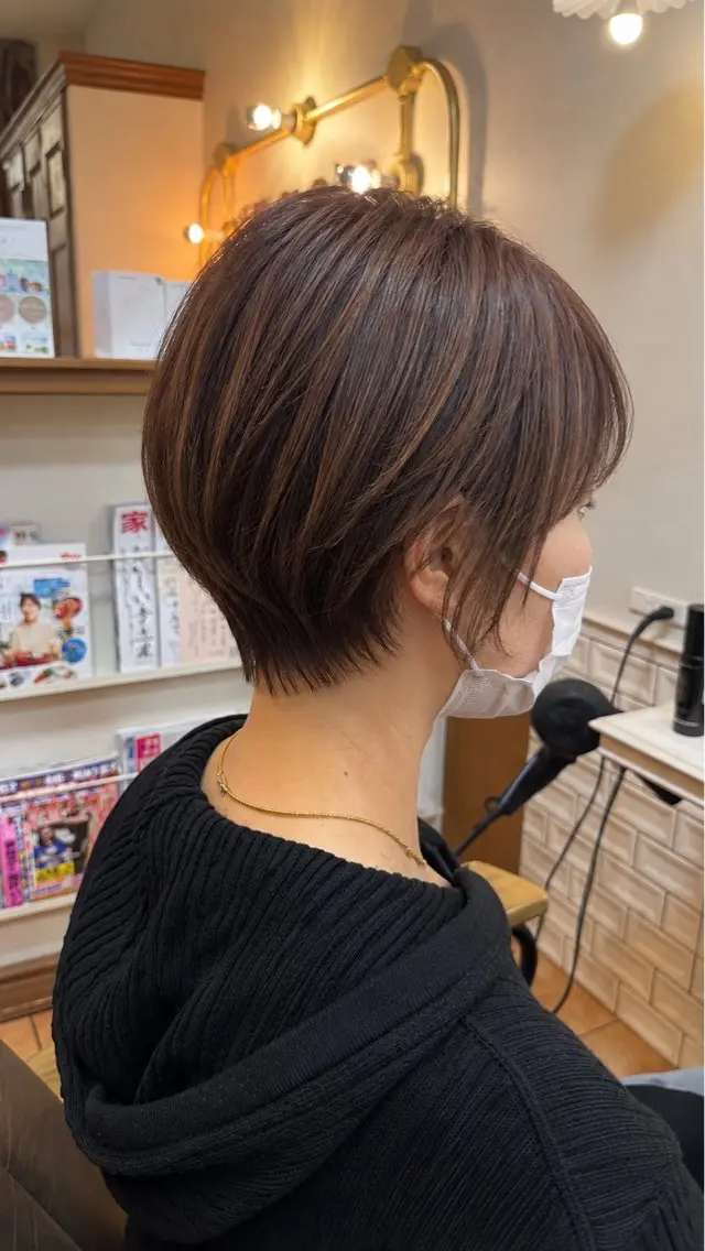 ショート ショートヘア カット ヘアカラー 奈良/富雄/生駒 ショート/川元裕範のヘアスタイル