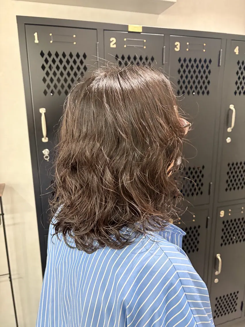 ミディアム パーマ パーマ 🌼似合わせカラー / Misaki🌼のヘアスタイル