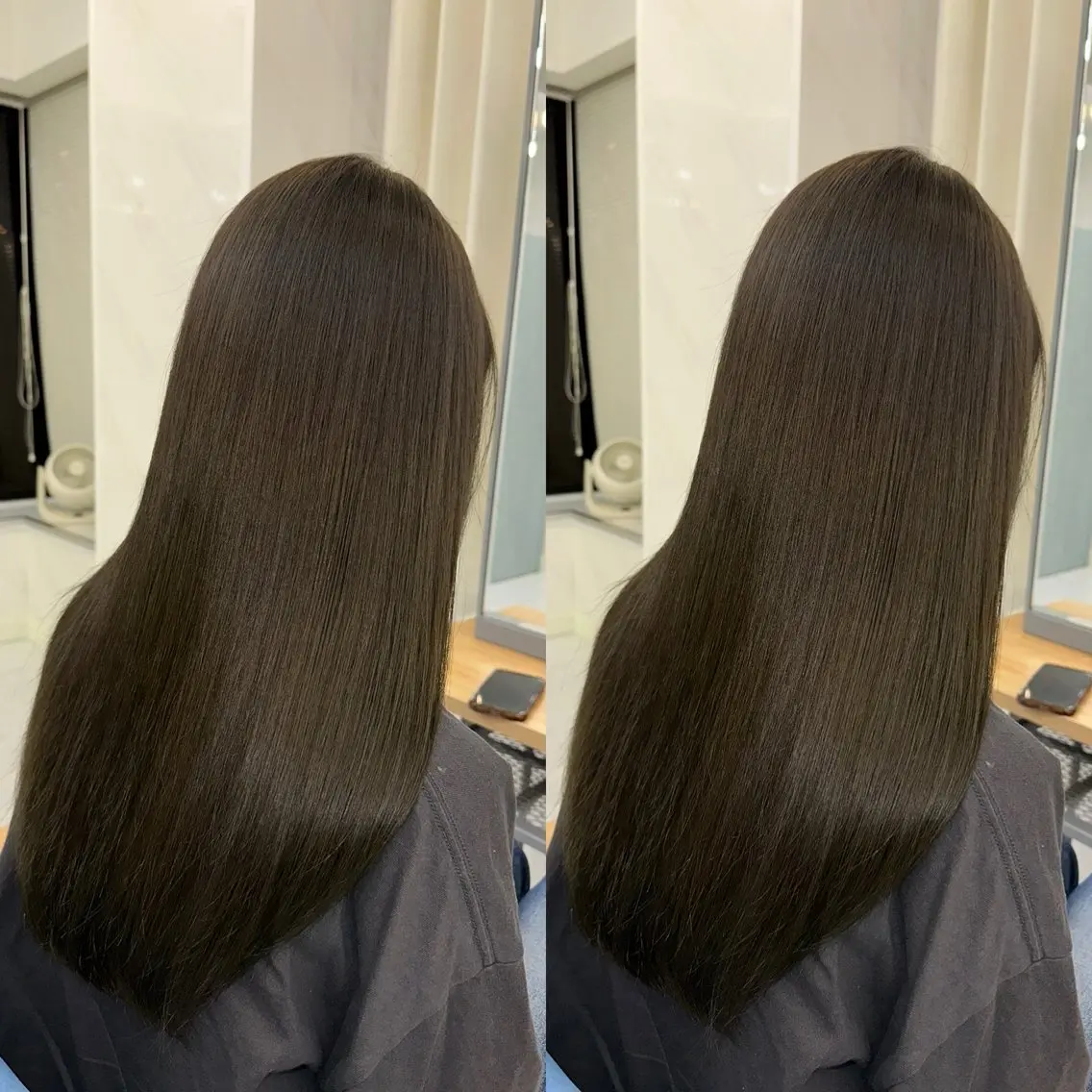 ロング カラー 髪質改善🩵縮毛矯正 代々木/木下のヘアスタイル