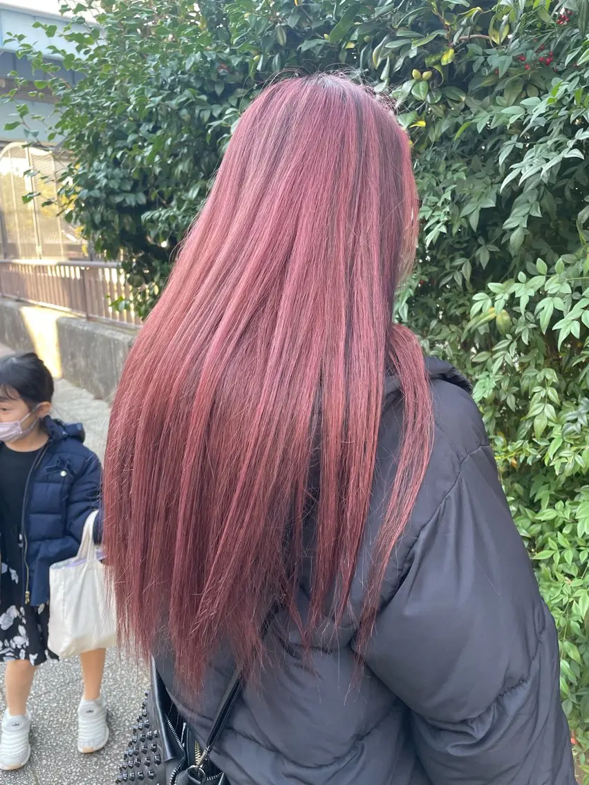 ロング カラー ピンクカラー トリートメント 👑派手髪/カット 👑ANRYのヘアスタイル