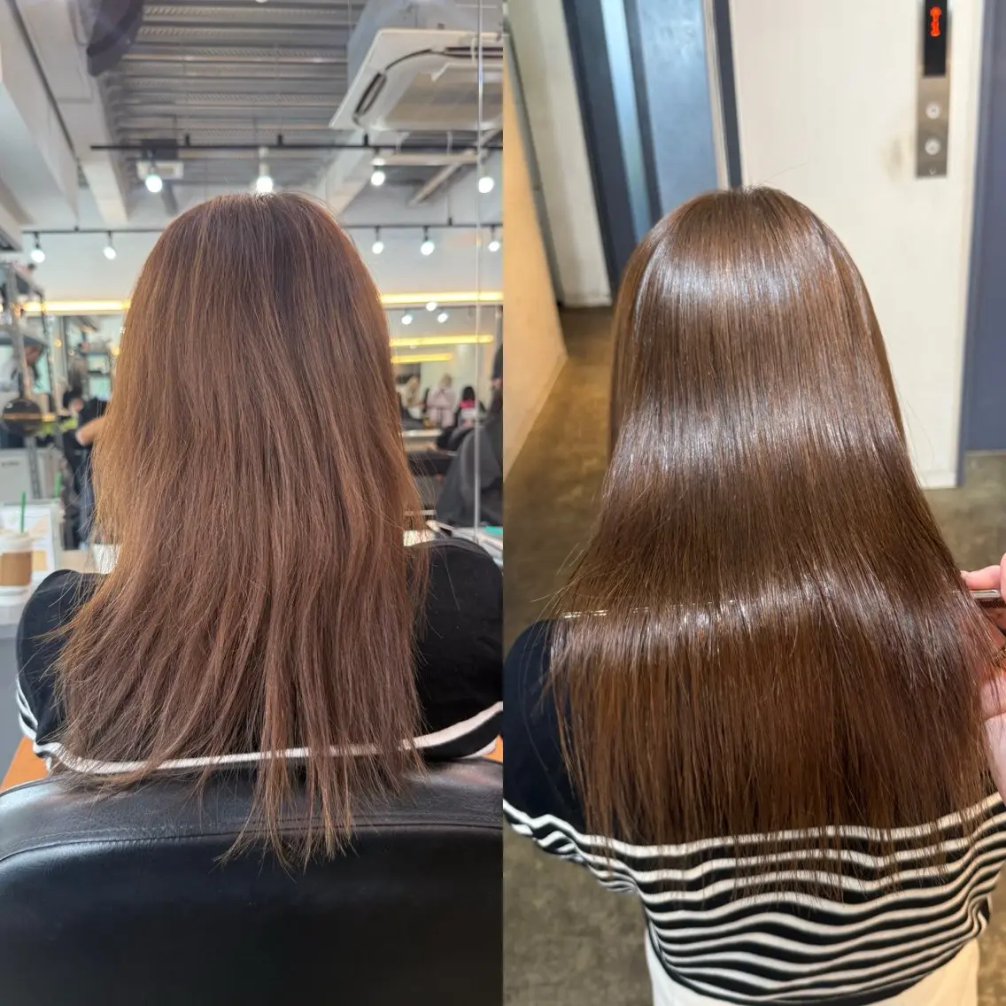 ロング カット 縮毛矯正 縮毛矯正/レイヤー カット⭐️SHOTAのヘアスタイル