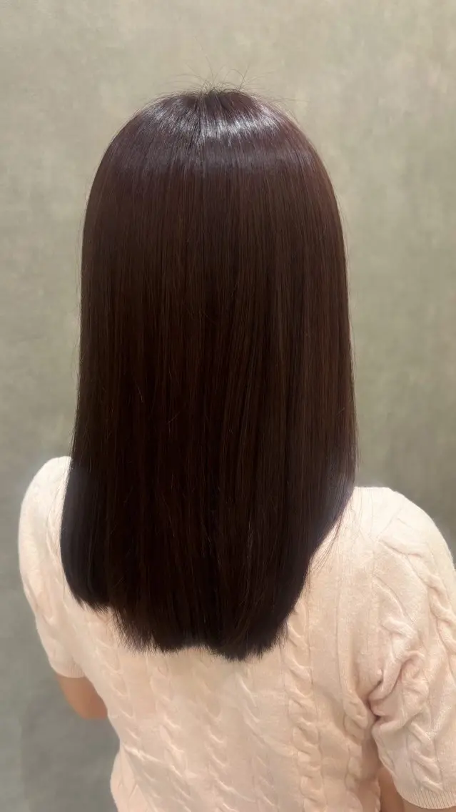 カラー ブラウンカラー ココアブラウン ラベンダーカラー 透明感カラー/艶髪 MOMOのヘアスタイル