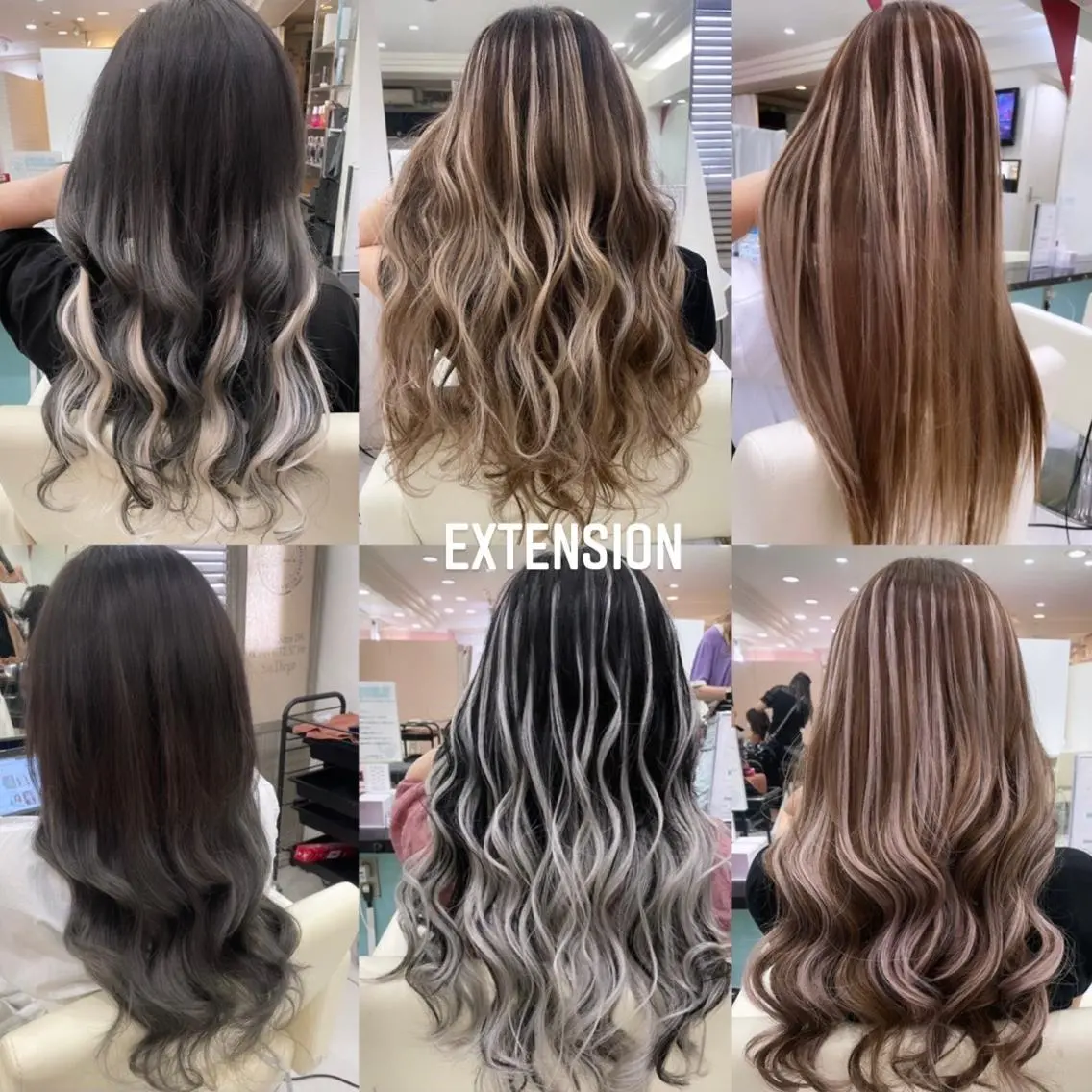 ロング カラー ヘアカラー エクステ エクステ🩵ブリーチ 韓国ヘア🩵KAEのヘアスタイル