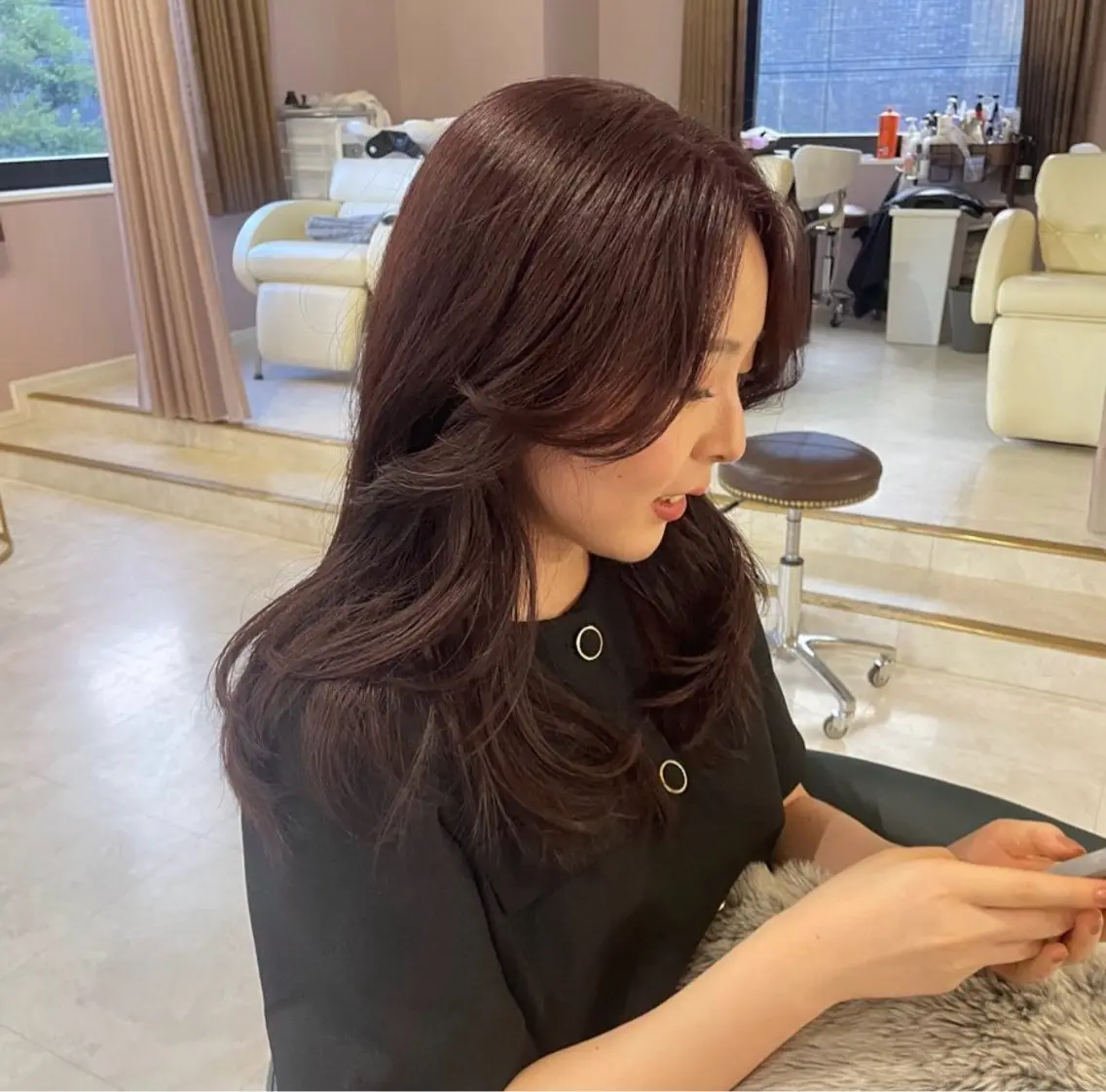 セミロング ヘアカラー che'rie aichiのヘアスタイル