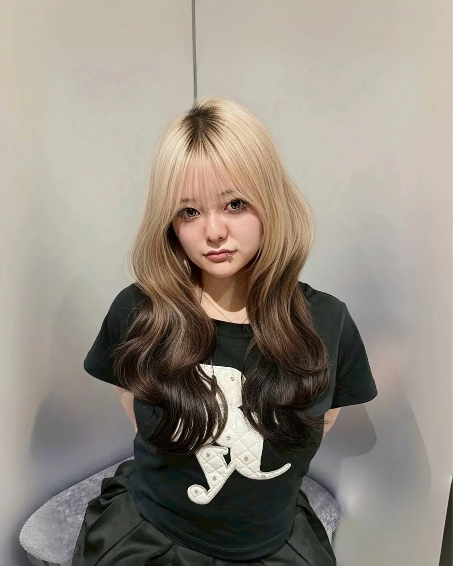 ロング カラー レイヤーカット カット ヘアカラー トリートメント レイヤー/ブリーチ/ エクステ💫ひかるのヘアスタイル