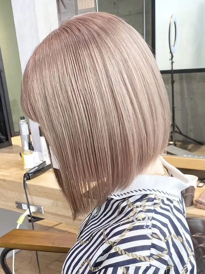 ショート ヘアカラー トリートメント 🎀暖色カラー🎀 ♡Kanon♡のヘアスタイル