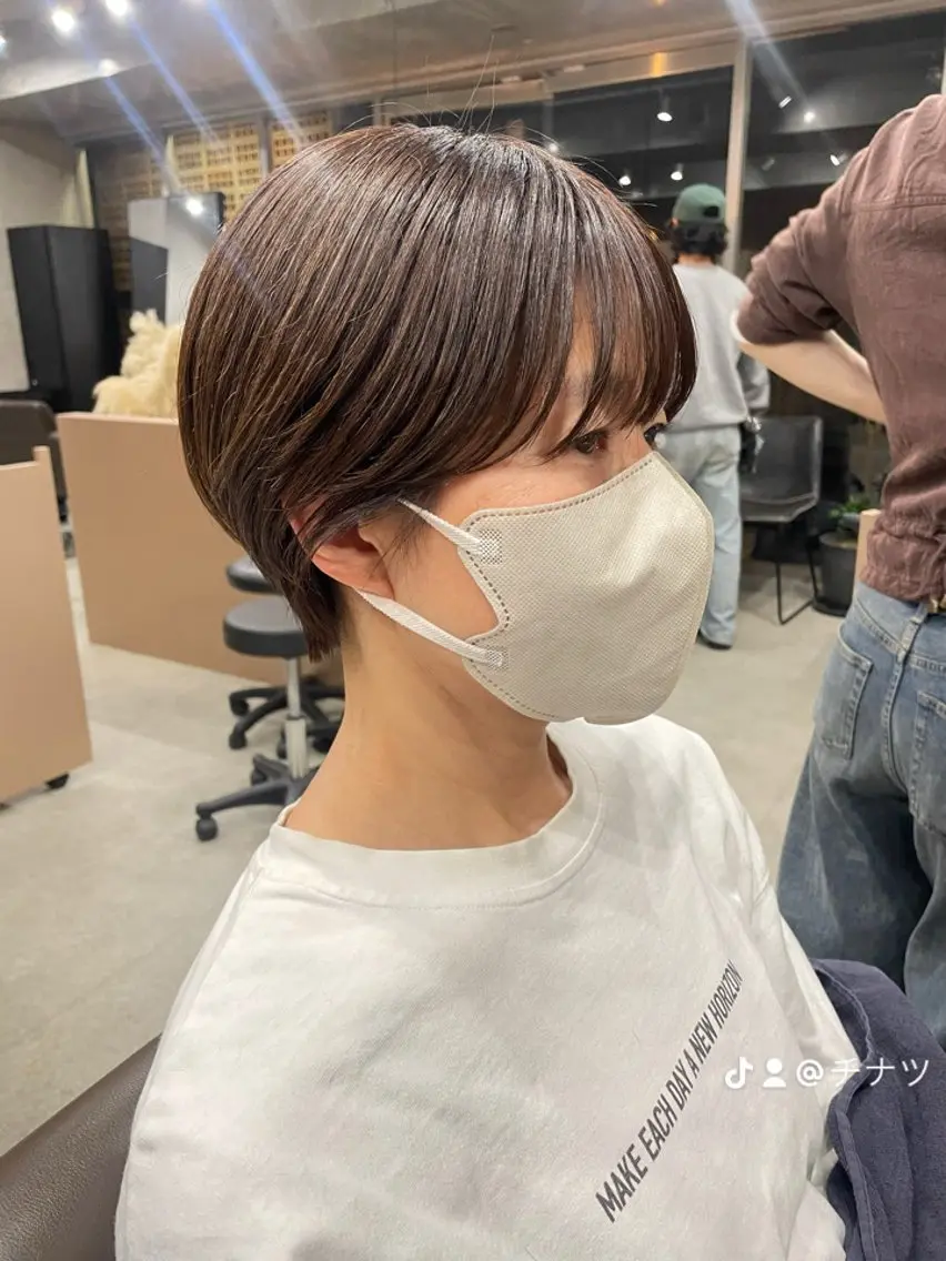ショート カラー カット ヘアカラー トリートメント 表参道🌿赤み消し カラー/チナツのヘアスタイル