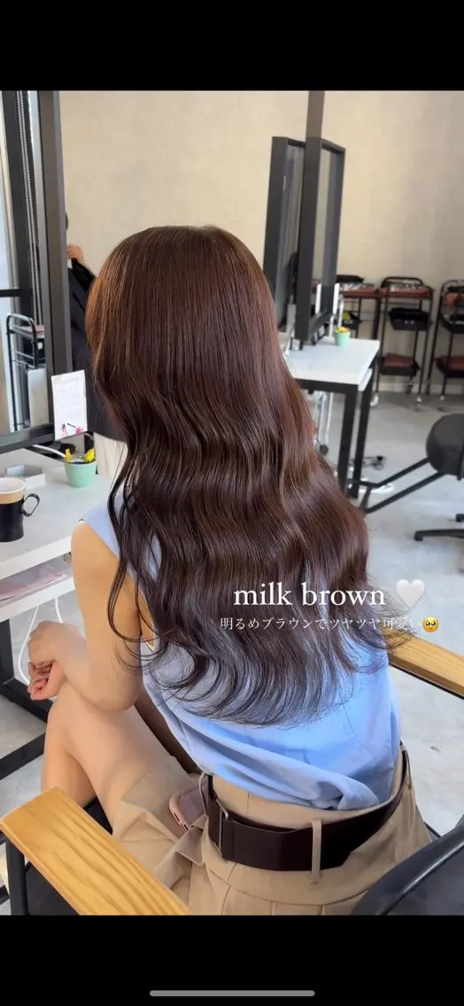 ロング カラー ベージュカラー ブリーチ ブラウンカラー 透明感カラー ダブルカラー ヘアカラー トリートメント 縮毛矯正×透明感 カラー hinataのヘアスタイル