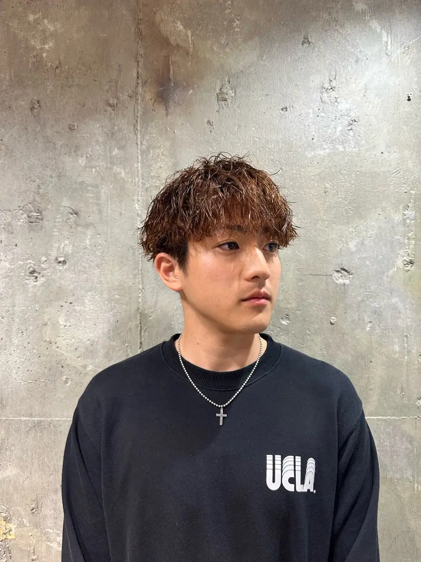 ショート パーマ メンズ メンズパーマ メンズ専門 Ryukiのヘアスタイル
