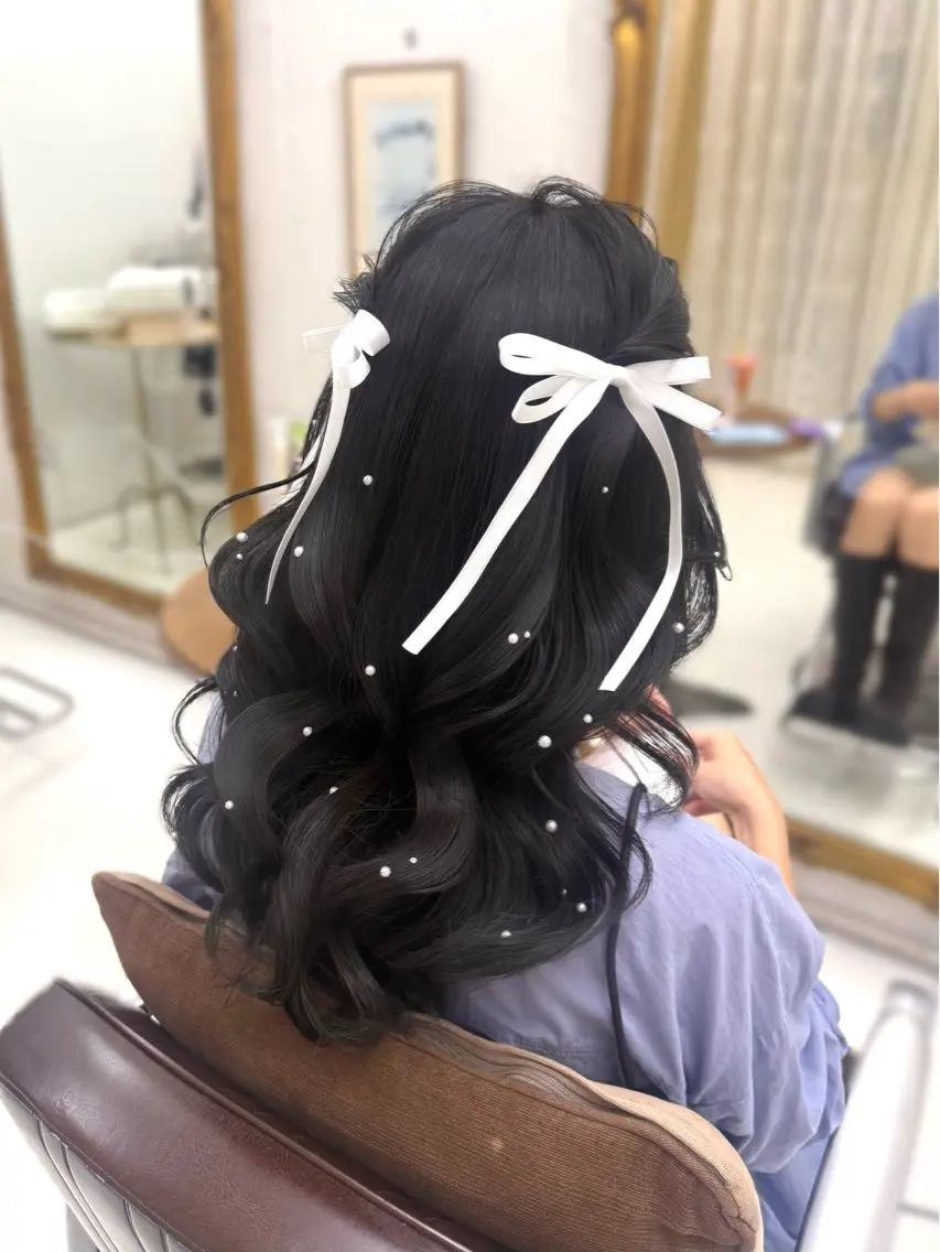 ロング ヘアアレンジ ヘアセット ヘアアレンジ 表参道 💠Ayano💠のヘアスタイル