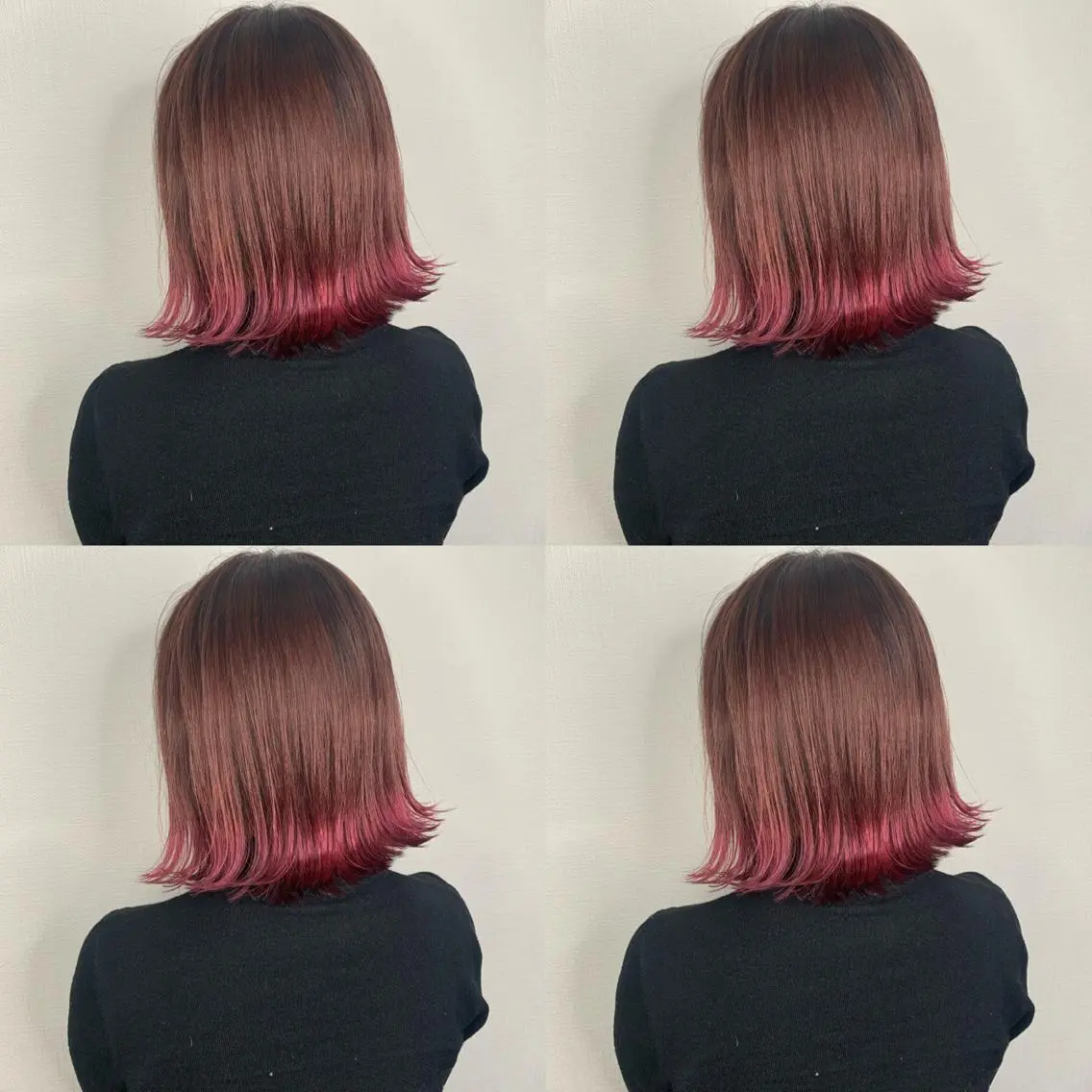 ショート カラー ベージュカラー カシス ピンクカラー ピンクベージュ ヘアカラー 袴田 伊代のヘアスタイル