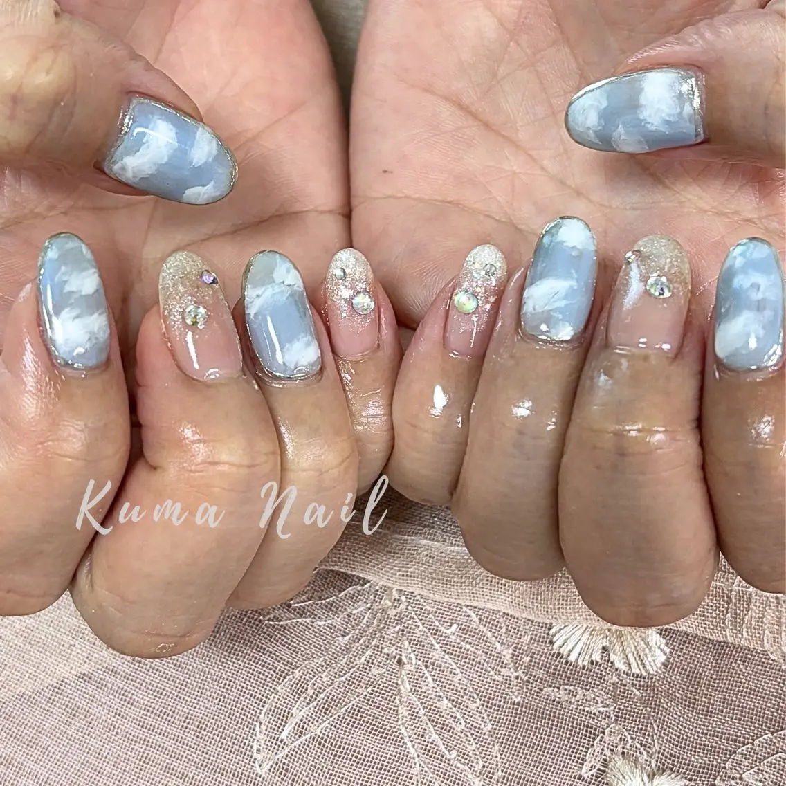 ネイル 持ち込み ハンドネイル 藤が丘ネイル Kuma Nailのネイルデザイン