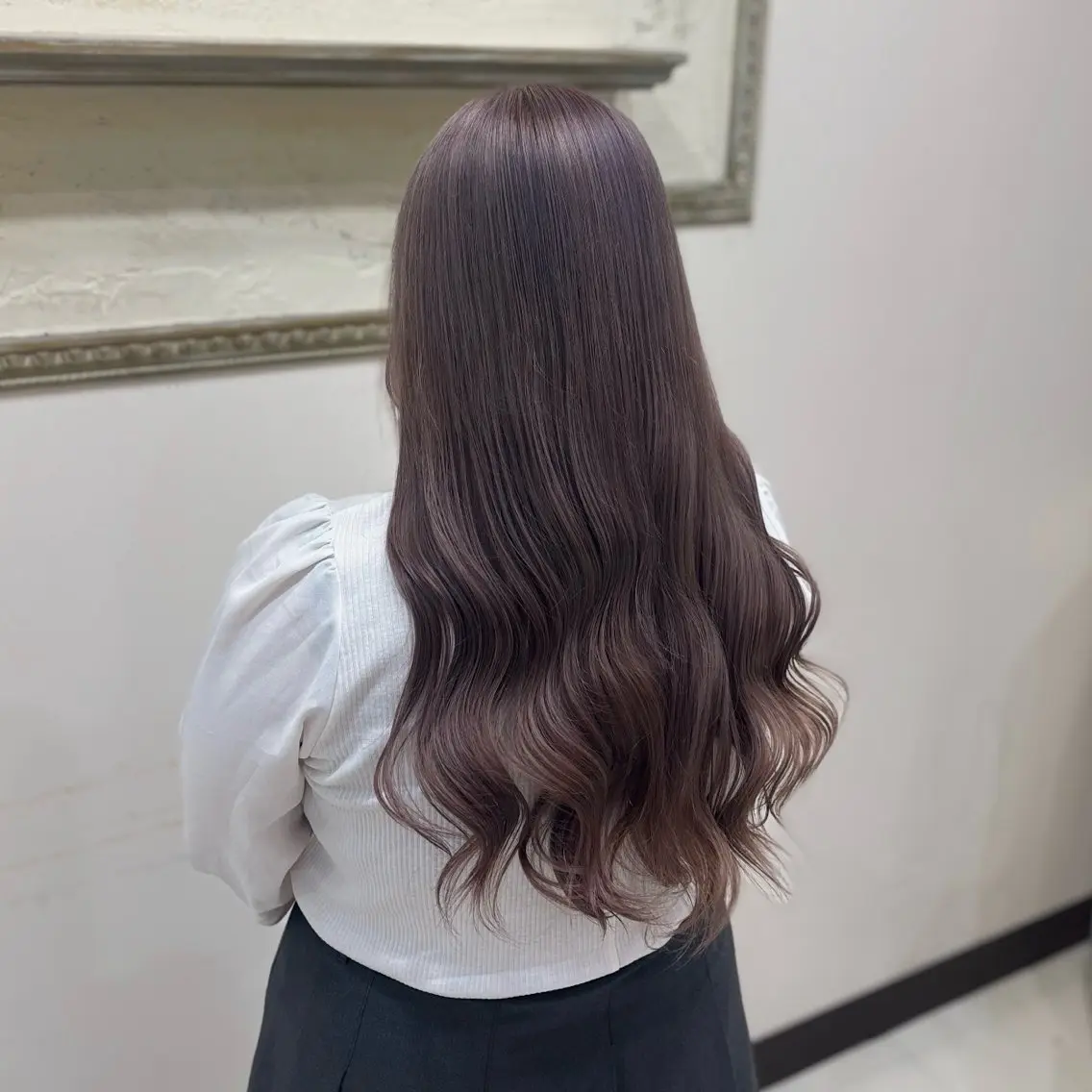 カラー グレージュ ラベンダーカラー ラベンダーグレージュ ラベンダーグレー カット ヘアカラー トリートメント MIRAN stylistのヘアスタイル