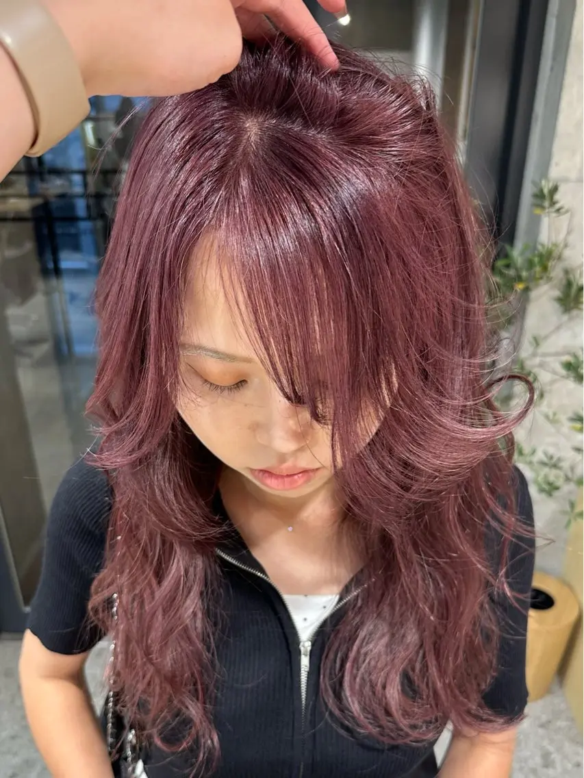 セミロング カット ヘアカラー ︎🤎W color MIYU‎🤎のヘアスタイル