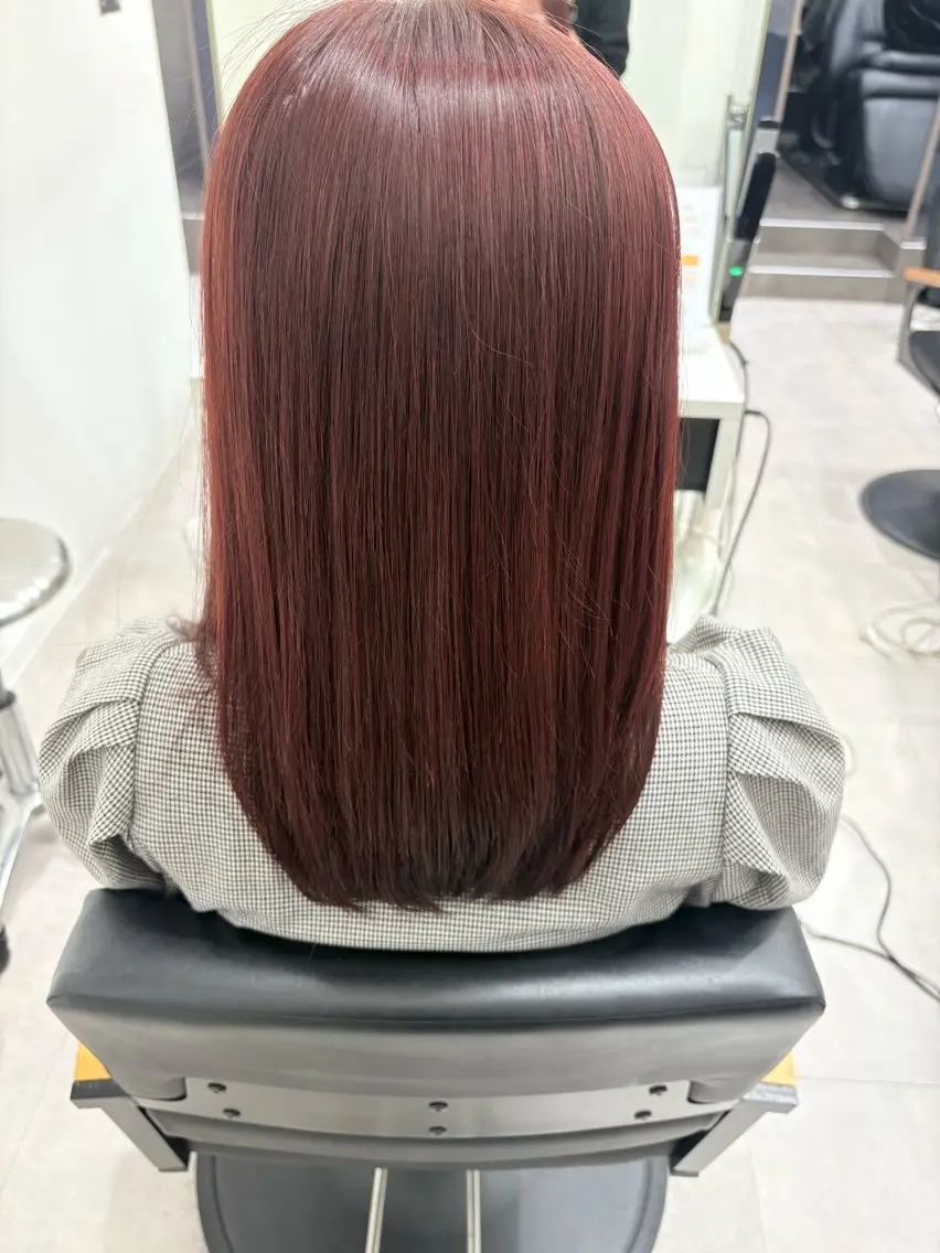 カラー カシス ピンクカラー ヘアカラー 💎 yuina🦋のヘアスタイル