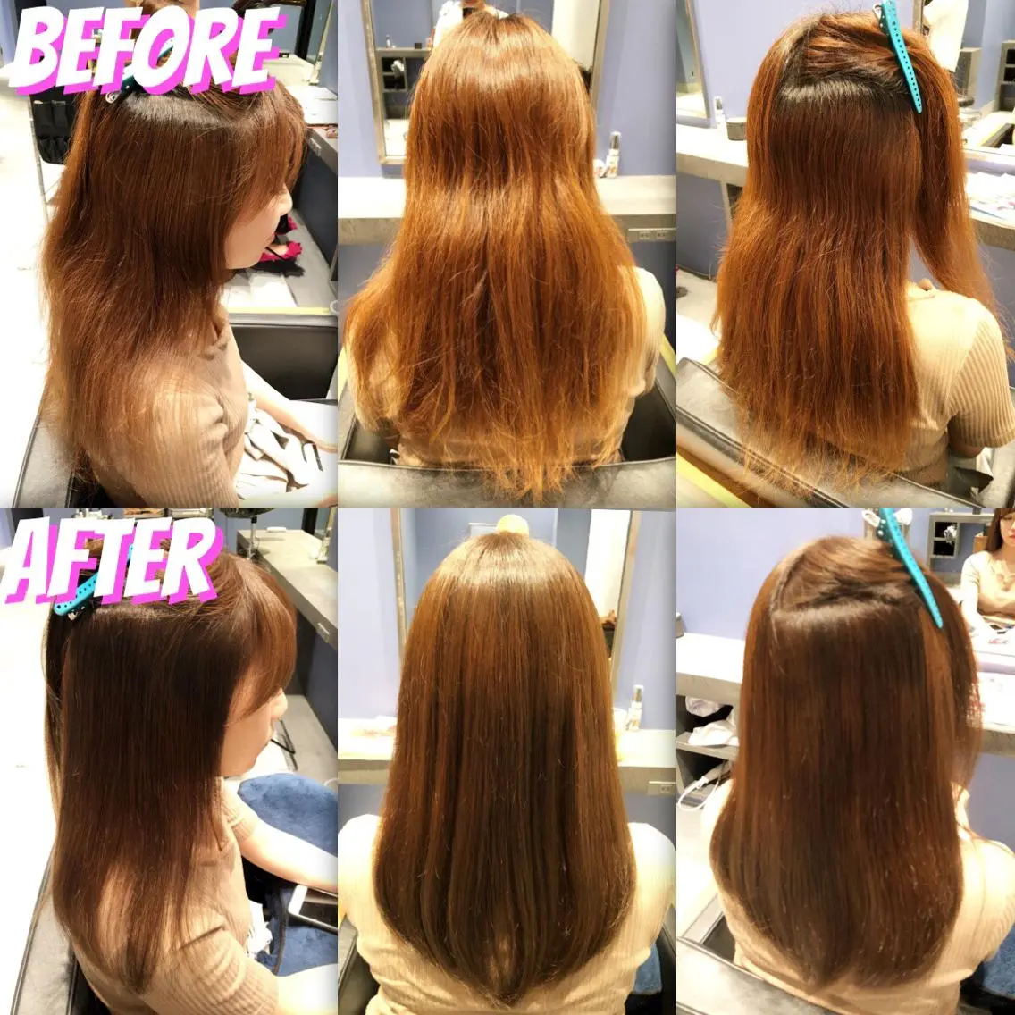 セミロング カラー パーマ イルミナカラー ストレートパーマ カット ヘアカラー 縮毛矯正 トリートメント ブリーチ縮毛矯正/ デサキ ショウヘイのヘアスタイル