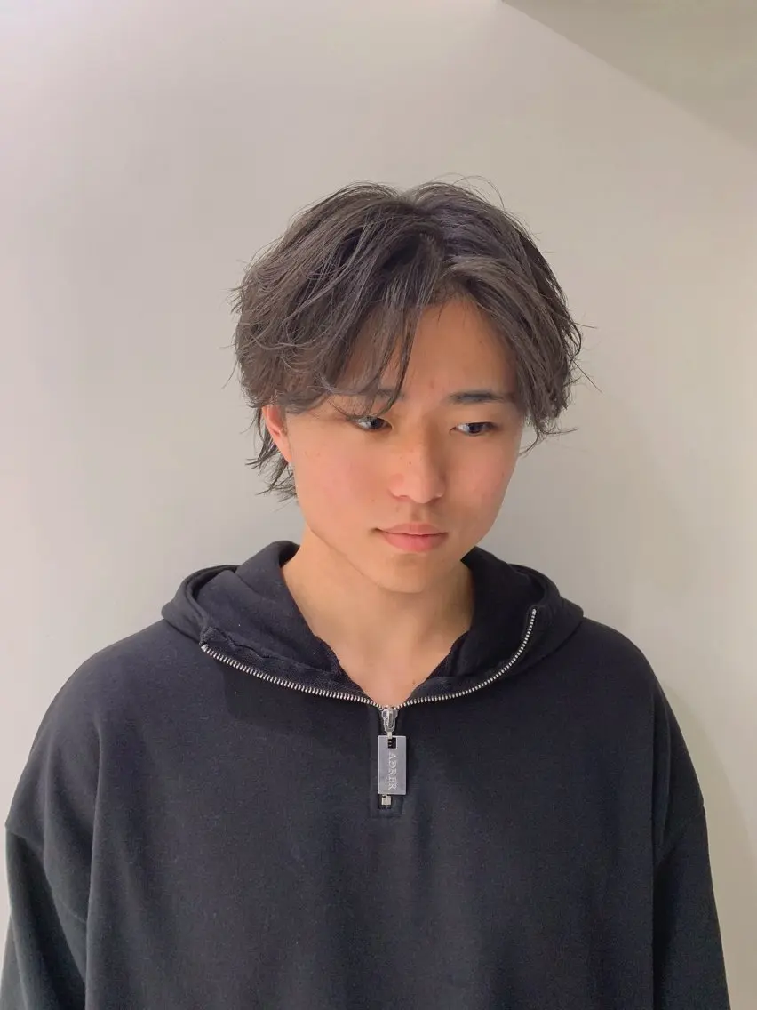 ショート パーマ メンズ [渋谷美容師] 玲弥のヘアスタイル