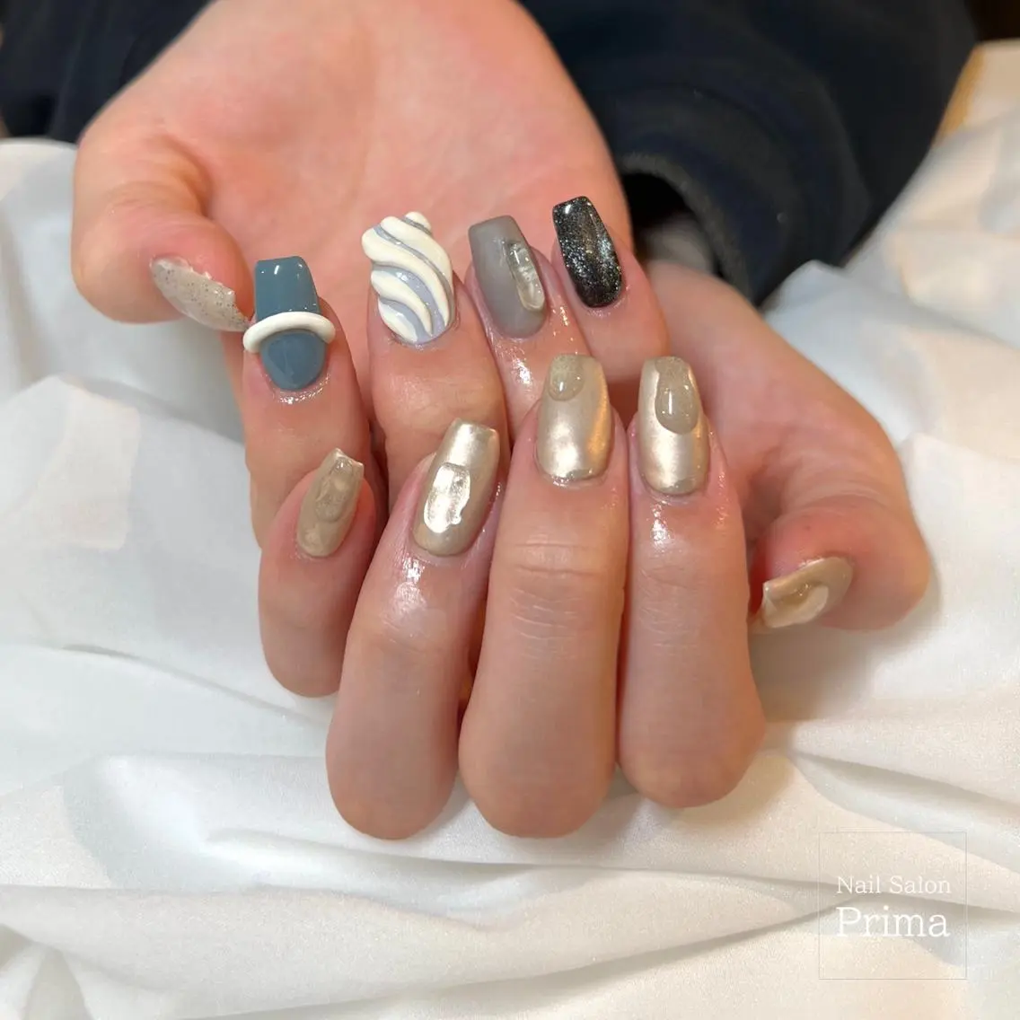 セミロング ネイル SalonPrima 西院Nail&Eyeのネイルデザイン