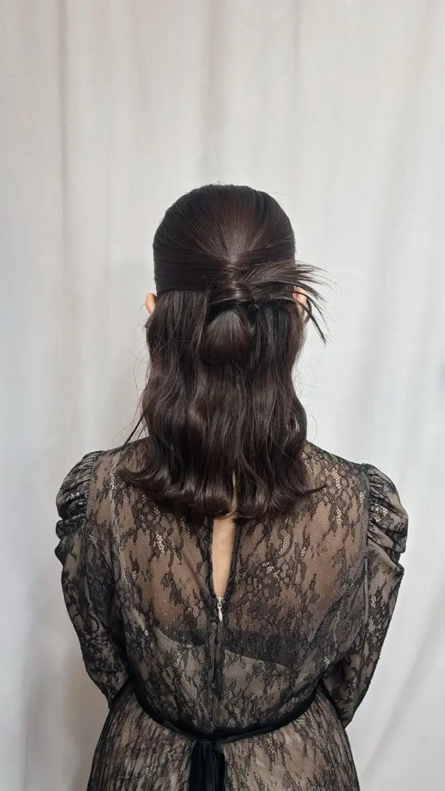 ヘアアレンジ ハーフアップ ヘアセット 一瀬 友美の眉毛・アイブロウイメージ