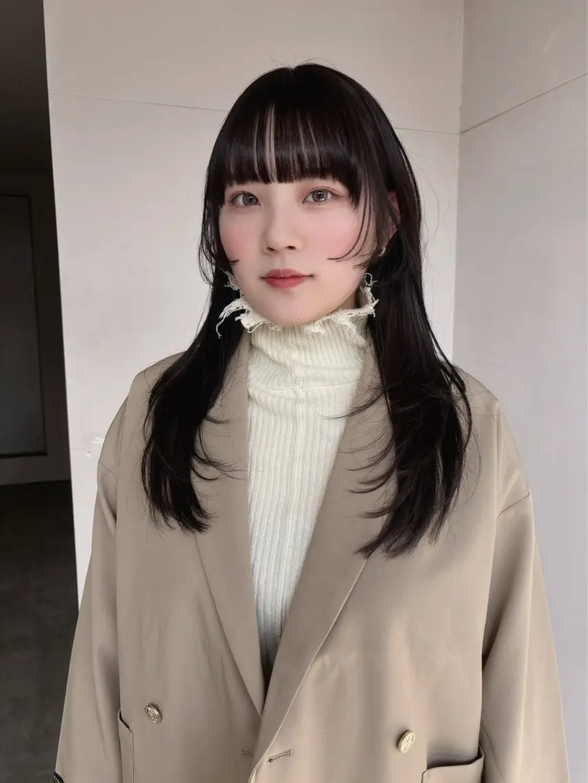 セミロング nanami IROW大名のヘアスタイル
