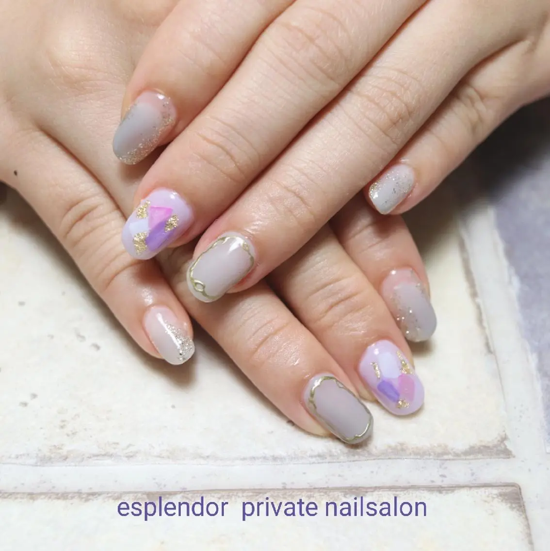 ネイル 春ネイル ハンドネイル ハンドケア esplendor  小野寺のネイルデザイン