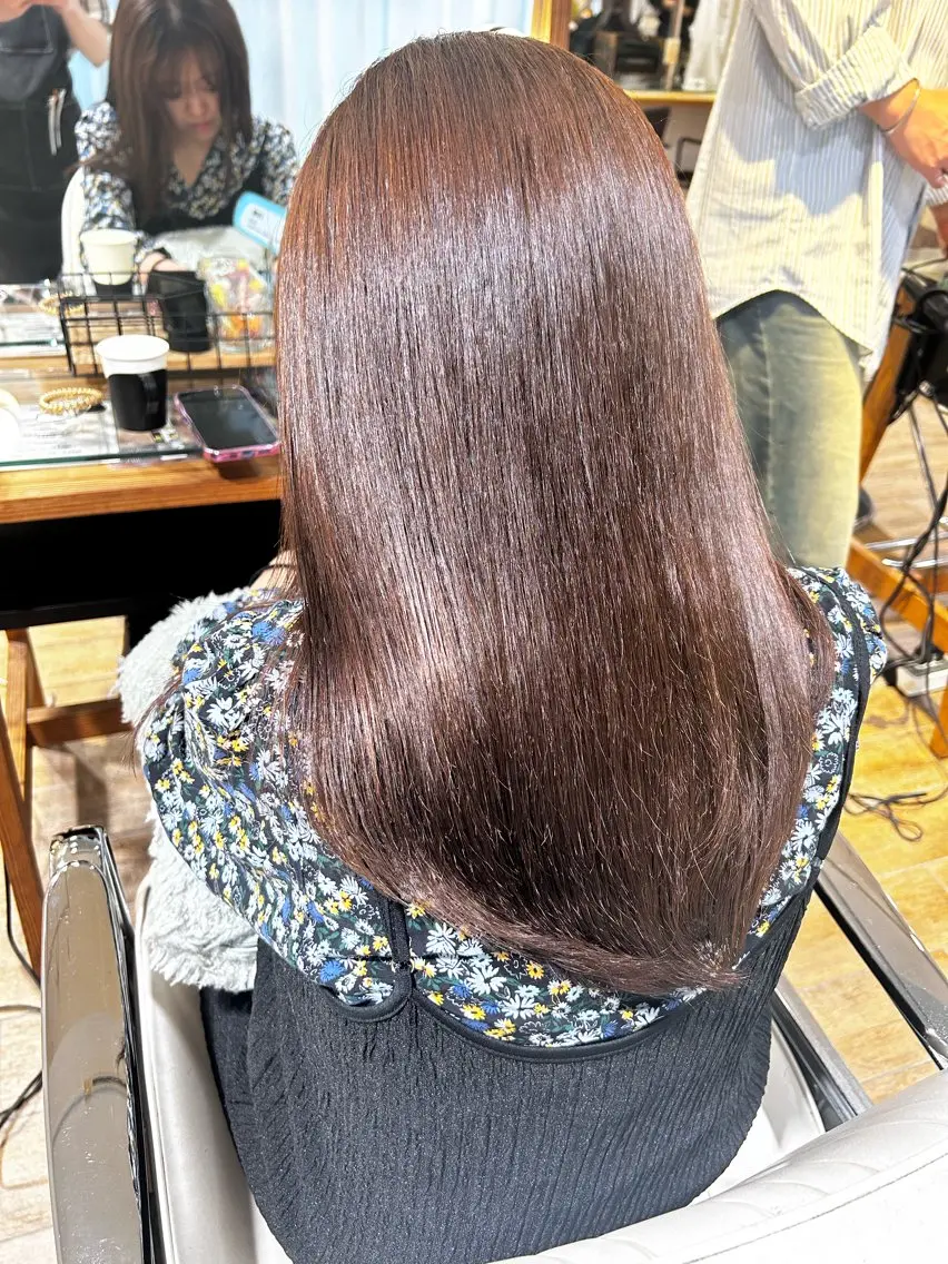 セミロング カラー ヘアカラー トリートメント 縮毛矯正/カラー/ ヘアセット/松田健佑のヘアスタイル