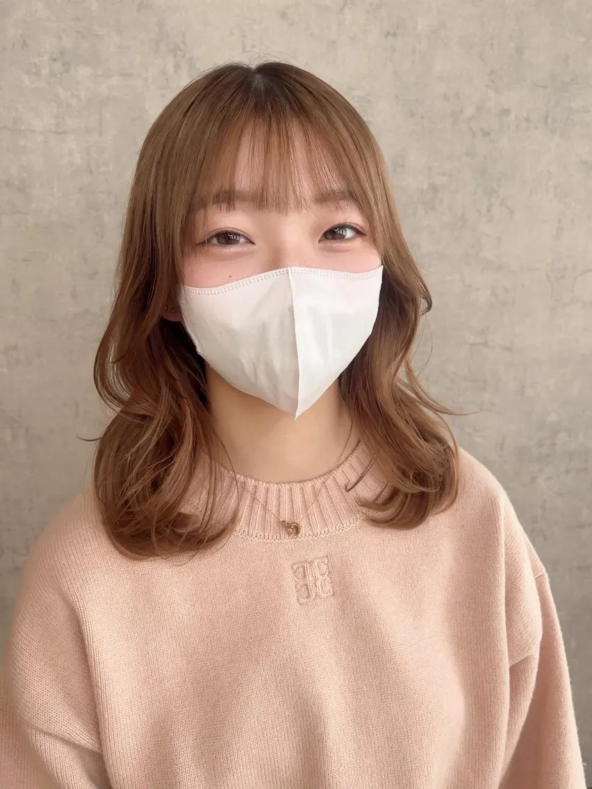 ミディアム KAEDE🎀 縮毛矯正&パーマ特化のヘアスタイル
