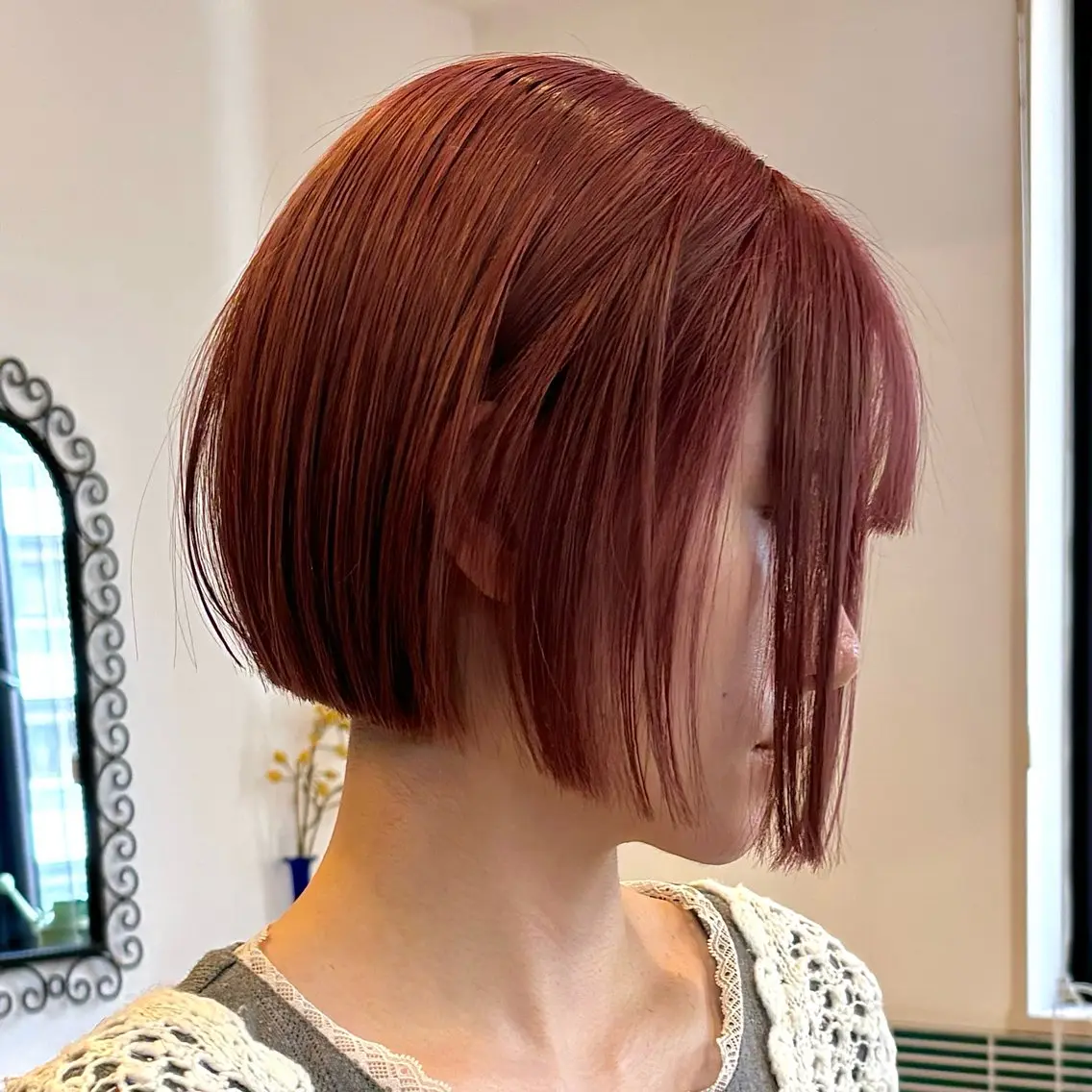 ショート カラー ブリーチ ヘアカラー レイヤー/ハッシュ /デザインカラーのヘアスタイル
