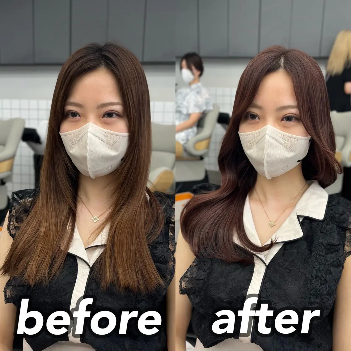 セミロング カラー パーマ ヘアアレンジ メンズ メンズ韓国風 イルミナカラー 髪質改善 韓国風ヘア レイヤーカット 韓国ヘア×2way 🇰🇷和知拓郎のヘアスタイル