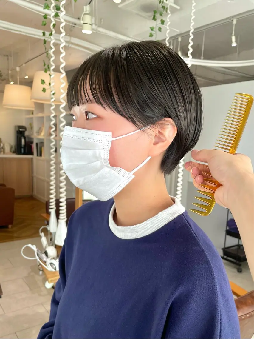 ショート カラー くがれいじ 梅田/ショート/ボブのヘアスタイル
