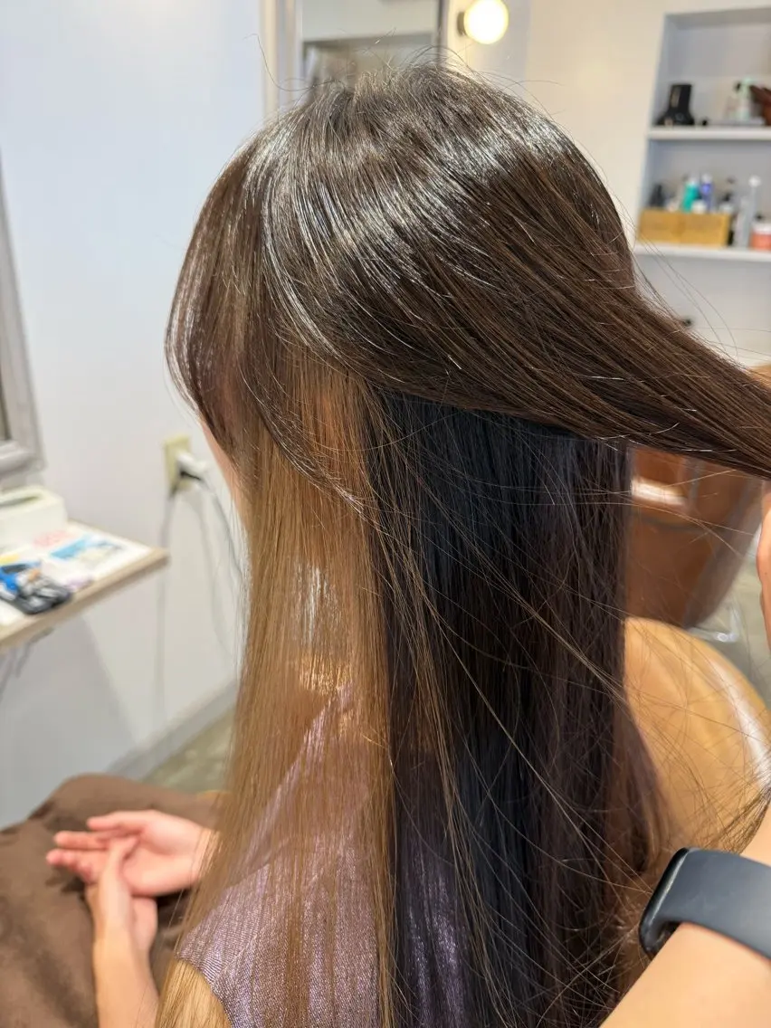 ロング 髪質改善 カット ヘアカラー 髪質改善／似合わせ ／芝　圭佑のヘアスタイル