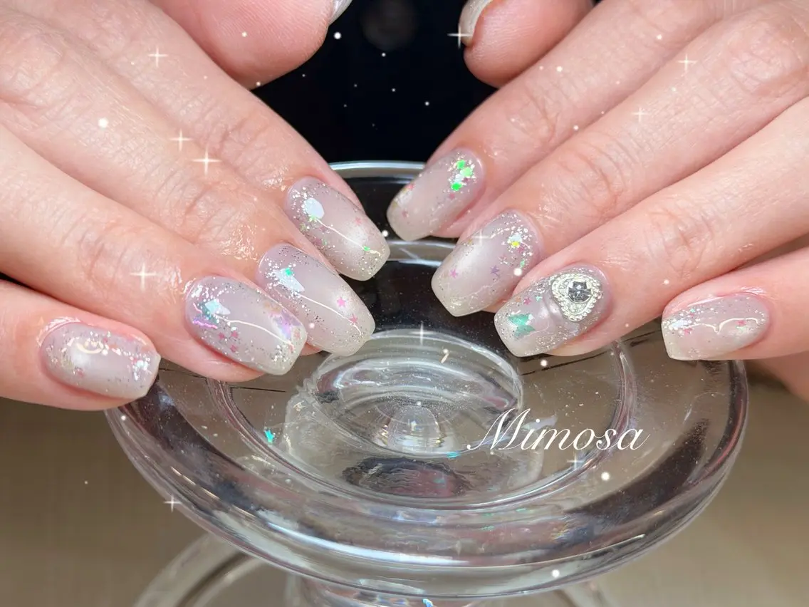 ネイル シンプルネイル 💛Mimosa💛 吉祥寺のネイルデザイン