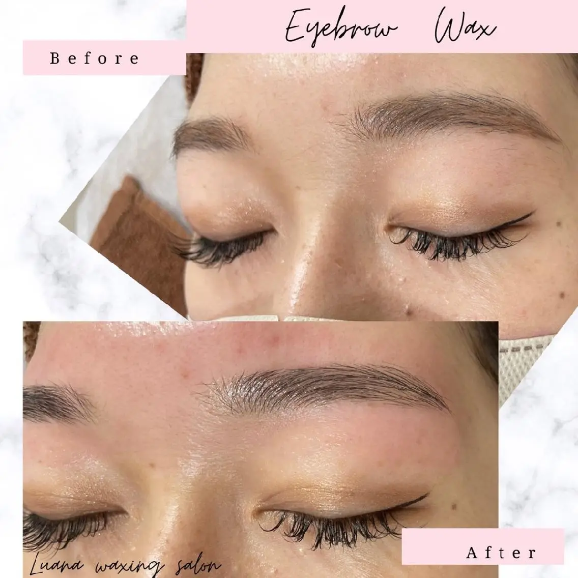 アイブロウ 眉毛ワックス脱毛 Luana wax 🐚根本のエステ・リラクイメージ