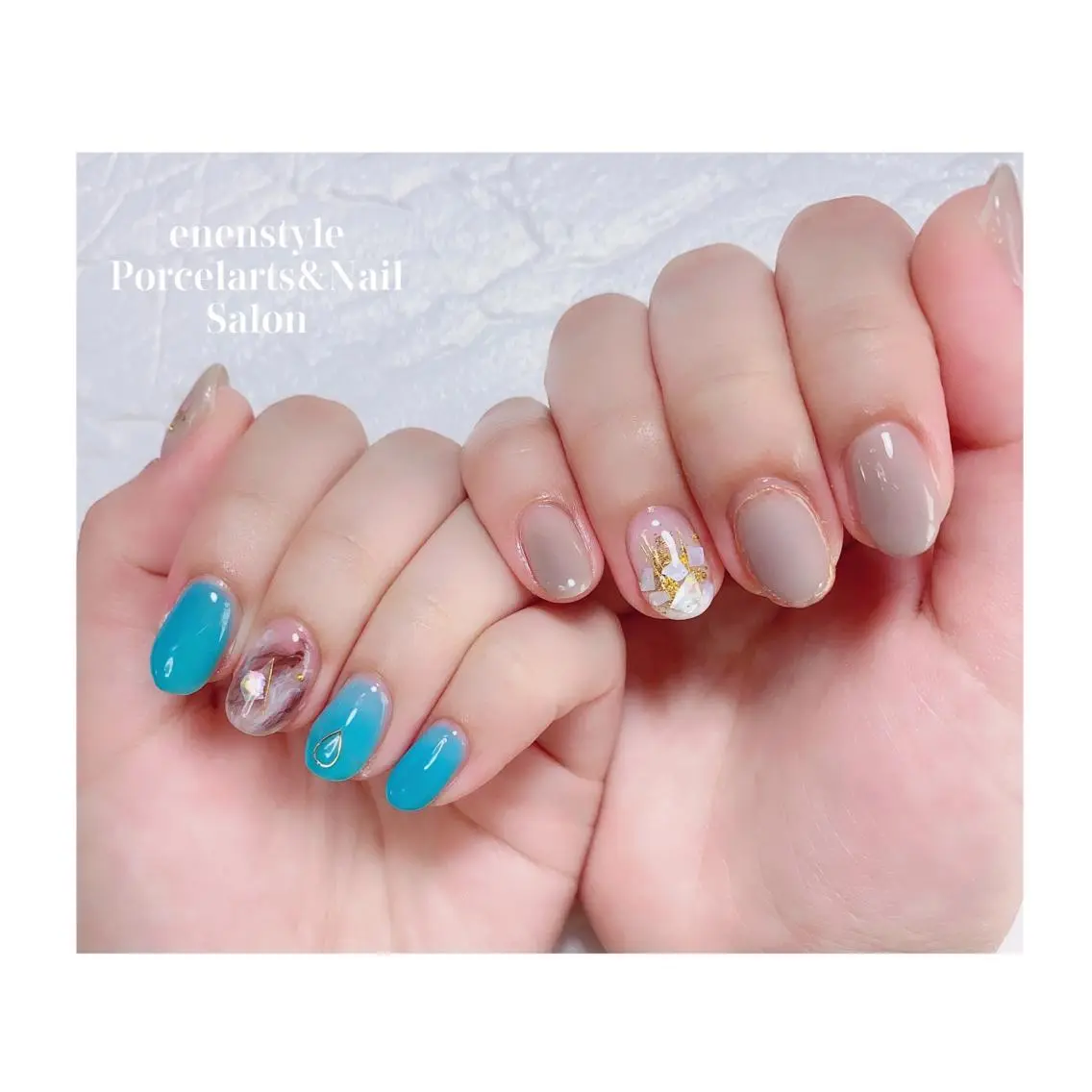 ミディアム ネイル ジェルネイル ニュアンスネイル オフィスネイル ワンカラーネイル パラジェル ハンドネイル 🐾enen style 🐾のネイルデザイン