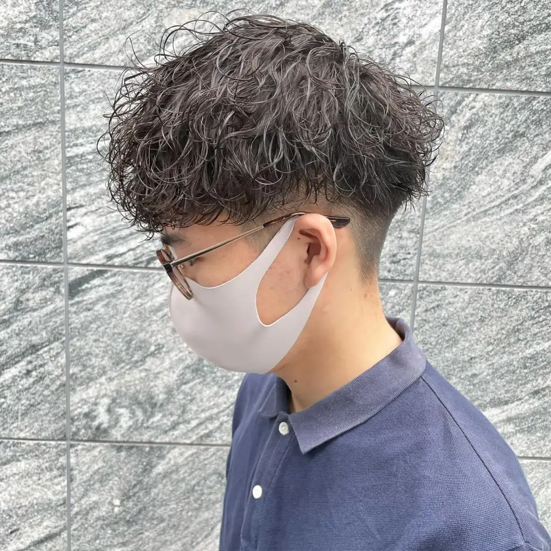 ショート カラー パーマ メンズ 【メンズサロン】 BLUCK 横浜のヘアスタイル