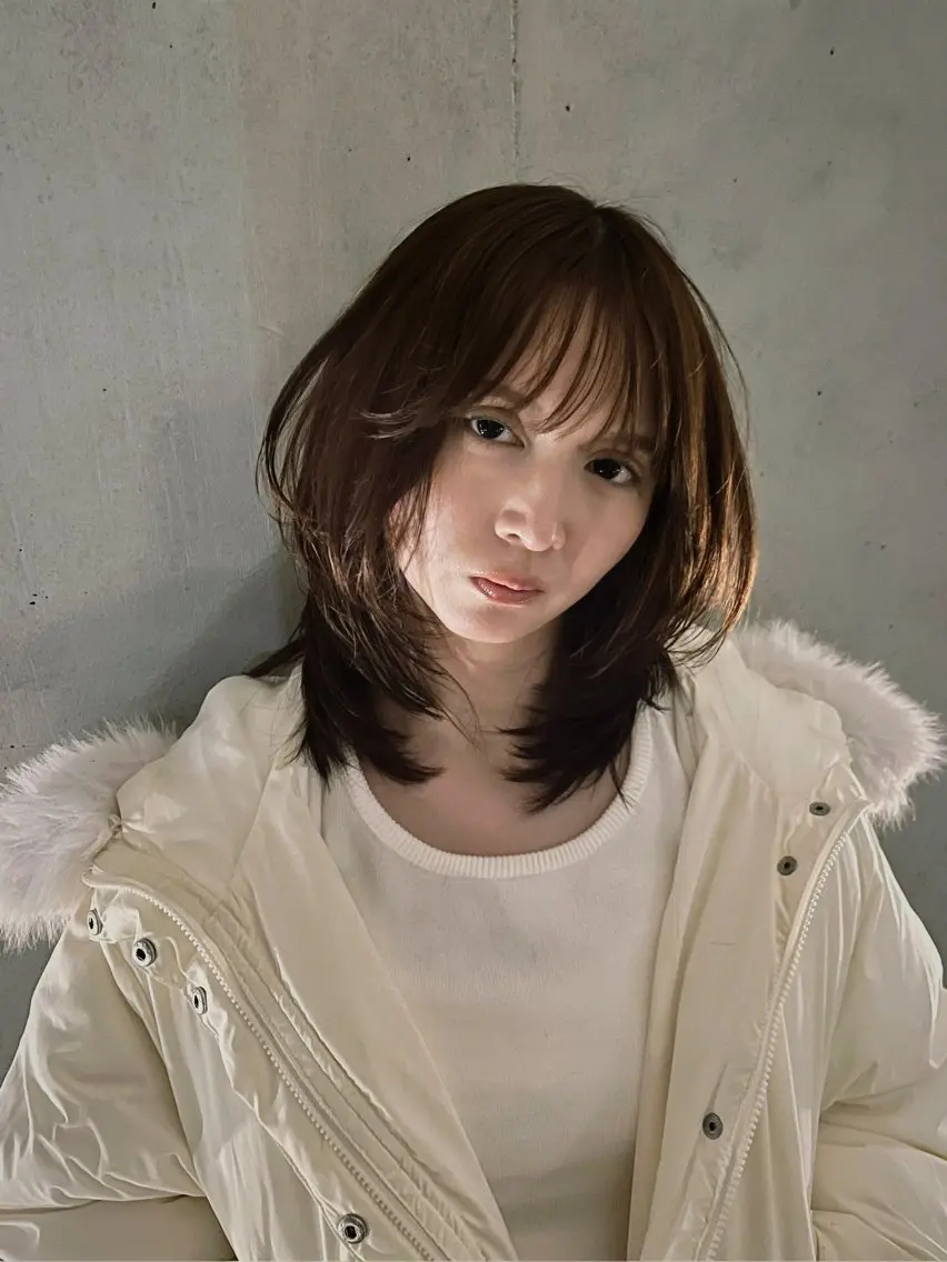 ミディアム カラー かわの ひとしのヘアスタイル