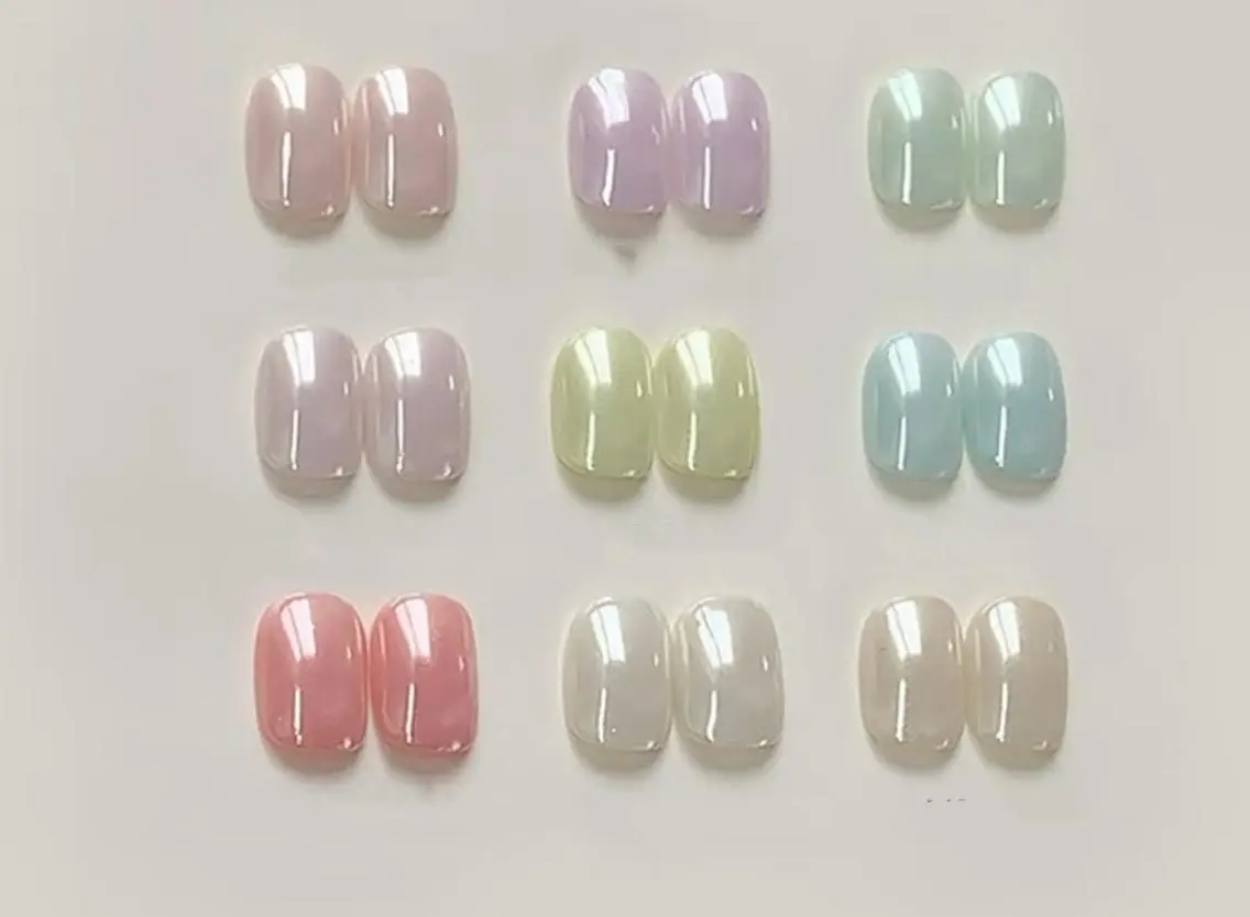 ネイル オーロラネイル ブルー 韓国ネイル マグネットネイル オフィスネイル ハンドネイル NailDemure 【銀座店】のネイルデザイン