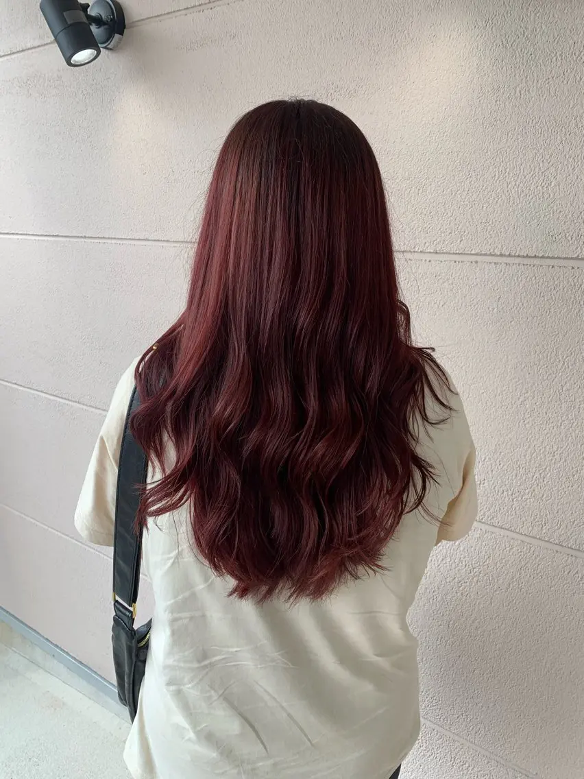 ロング カラー ベージュカラー ピンクカラー ピンクベージュ ヘアカラー 河村 拓海のヘアスタイル