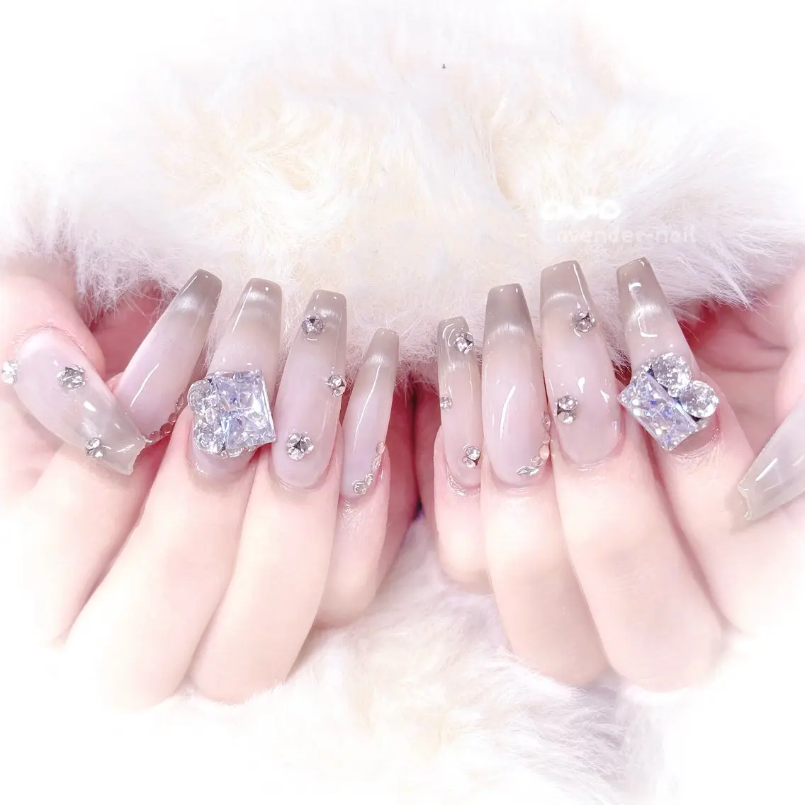 ネイル ハンドネイル Lavender nail·中島公園のネイルデザイン