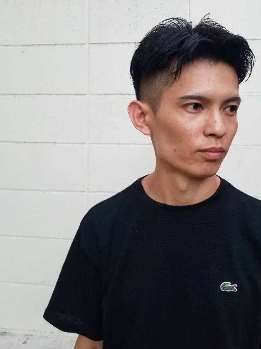 ショート メンズ 刈り上げ カット 松尾 ユウキのヘアスタイル