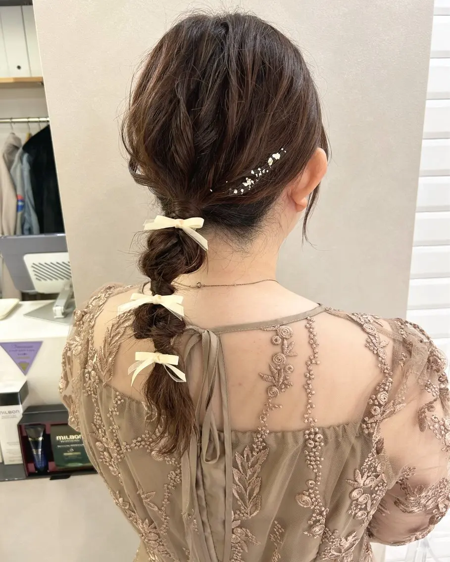 ヘアアレンジ ヘアセット hubhair レイヤー/透明感のヘアスタイル