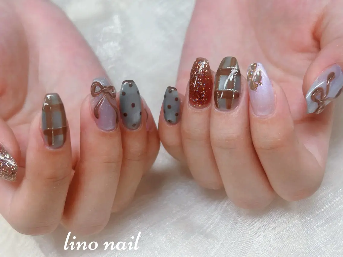 ネイル マグネットネイル 持ち込み ワンホンネイル ハンドネイル Lino Nailのネイルデザイン
