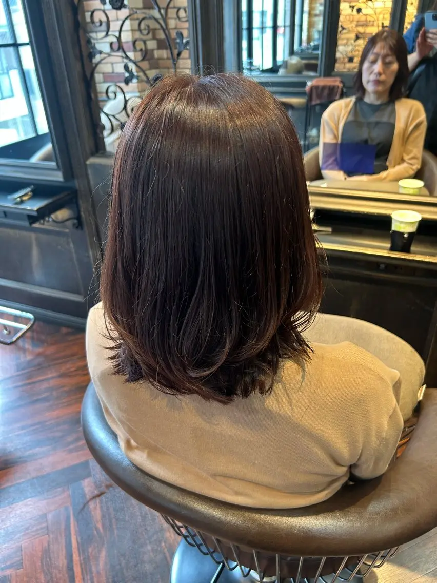 ミディアム カラー INOUE SAKIのヘアスタイル