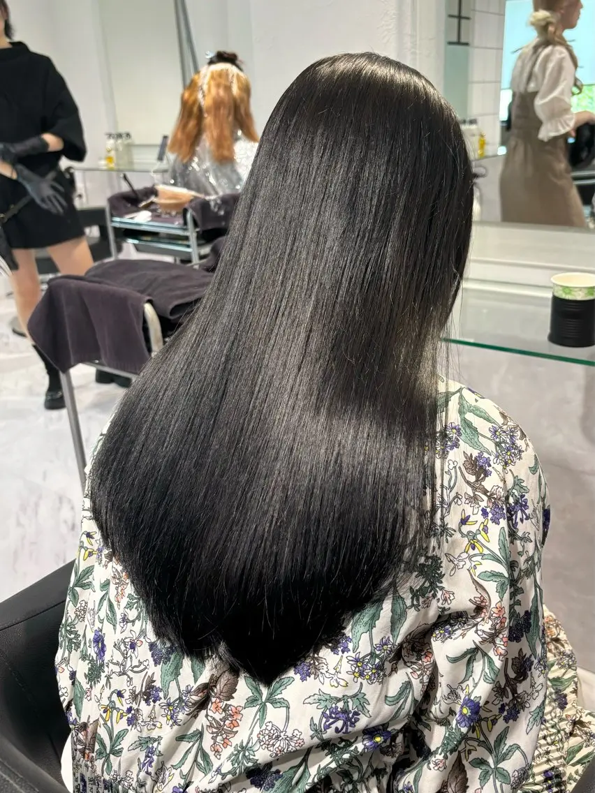 ロング カラー 表参道♡暗髪♡ 艶カラー♡アユミのヘアスタイル